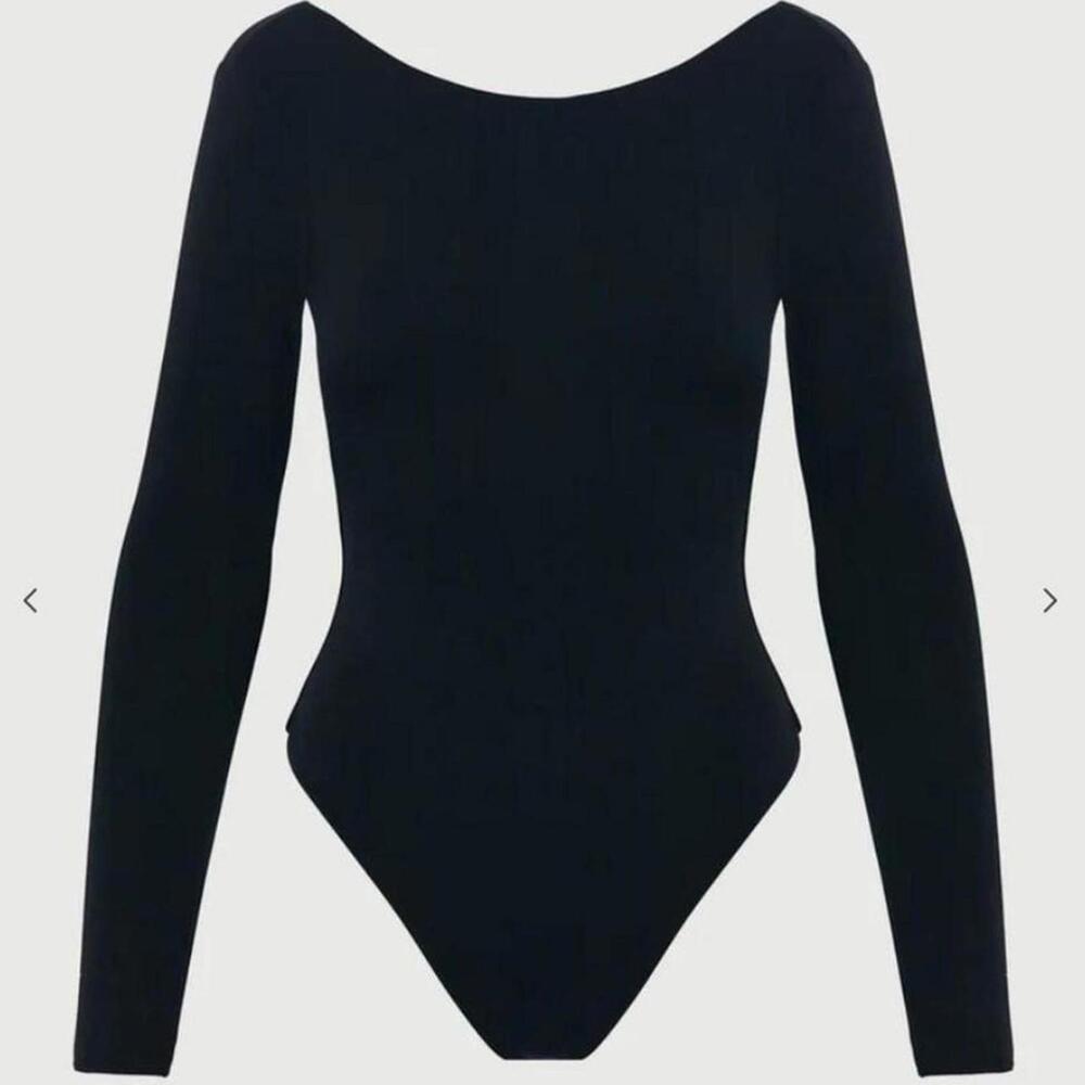 Naked Wardrobe Women's Black Bodysuit